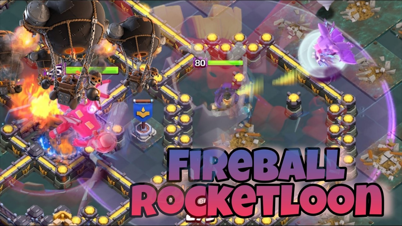 Fireball Rocketloon with Dragon DUKE TH18 Legend Attack  - Clash of Clans