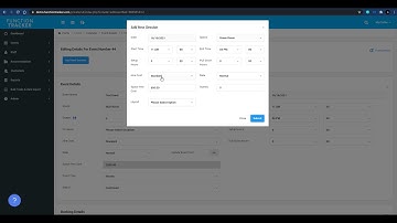 Add a Session to a Event in Function Tracker