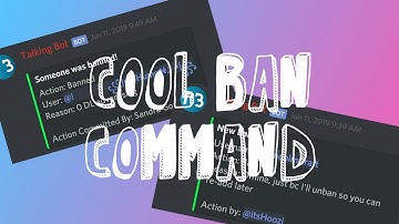 Cool Ban Command with Logs! Android discord bot
