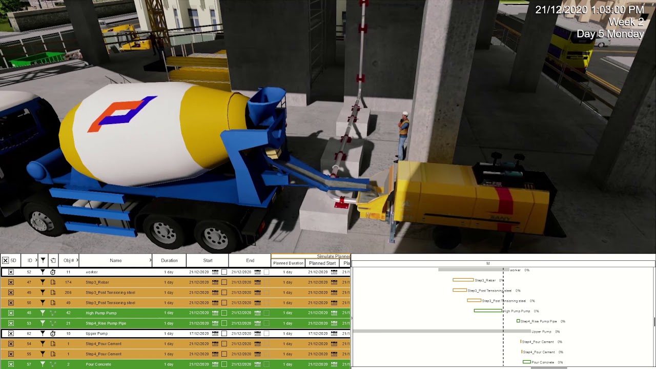 High Rise Building Construction Simulation - YouTube