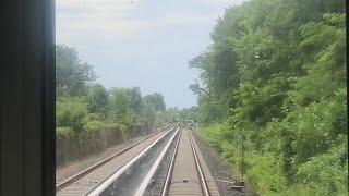 Baltimore Metro Hitachi Front Cab POV - Owings Mills Eastbound to Johns Hopkins