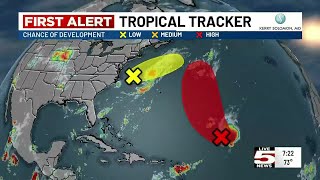 VIDEO: LIVE 5 ALERT DESK: 2 storms being watched in the Atlantic