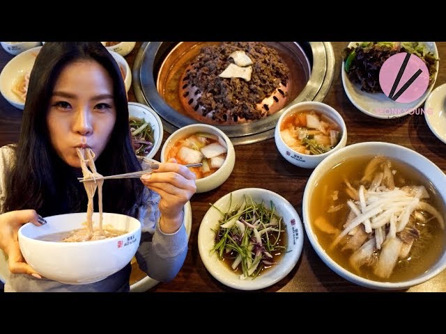 North Korean Cold Noodles in Chilled Broth & BULGOGI!! | Seonkyoung Longest