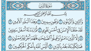 سورة التين / فضيلة الشيخ صلاح البدير