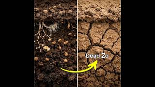 मिट्टी के नीचे चल रहा खतरनाक reaction 😨 #soil #pollution #farming #shorts