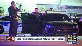 One person killed at adult nightclub