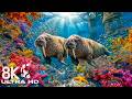 Underwater Aquarium 8K 🐠 Exotic Fish Swimming in a Calm Coral Reef Paradise for Sleep