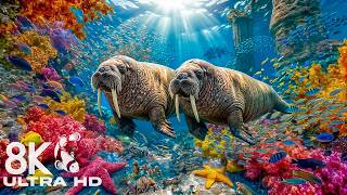 Underwater Aquarium 8K 🐠 Exotic Fish Swimming in a Calm Coral Reef Paradise for Sleep