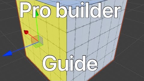 How to use Pro Builder in unity!