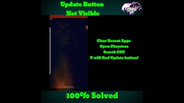 Recent COC Update Problem | Update Button Not Visible | 100% Solved #clashofclans #updateproblem