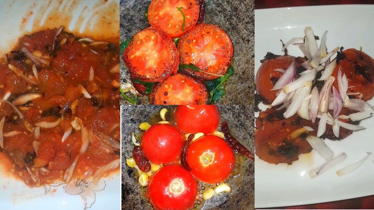 হোটেল এর মতো বাড়ীতেই বানালাম স্পেশাল টমেটো ভর্তা  ।। Hotel style Special tomato vorta recipe...