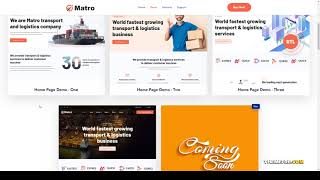 Matro - Transport Logistics Company HTML Template delivery transportation Aragaki