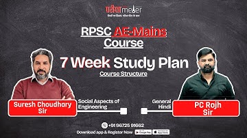 Live! RPSC AEn Mains | 7 Week Complete Course & Study Plan | Social Aspects + Hindi | Pariksha Meter