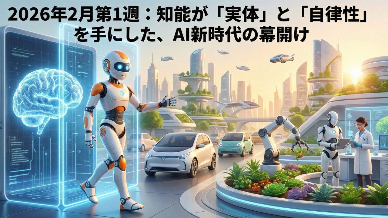 2026年2月第1週：知能が「実体」と「自律性」を手にした、AI新時代の