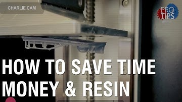 How to save time & money when 3d printing with resin.