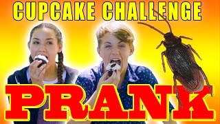 Cockroach in Cupcake PRANK!  (MattyBRaps vs Haschak Sisters)