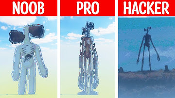 Pixel Art (NOOB vs PRO vs HACKER) Siren Head in Minecraft