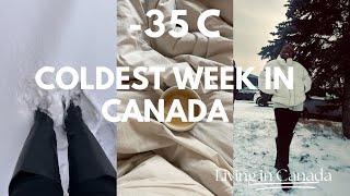 #15 THE COLDEST WEEK IN CALGARY, dealing w hair & skin,bedroom nightstand, recipes|Living in Canada