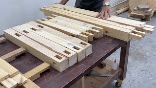 Amazing Carpenter&#39;s Master Woodworking Skills - Unique Coffee Table Build Idea For Garden