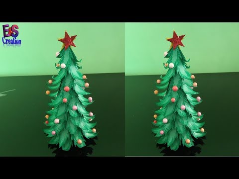 Orgiami|| how to make christmas tree with paper||handicraft paper Christmas tree||