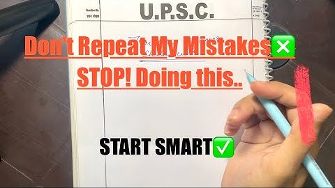 7 Mistakes Every APSC/UPSC Beginner Must Avoid 🚫 (Start Smart!) #apsc #assam #civilserviceexam #ias 
