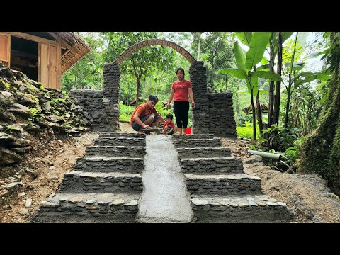 How to create perfect natural stone steps, stair 