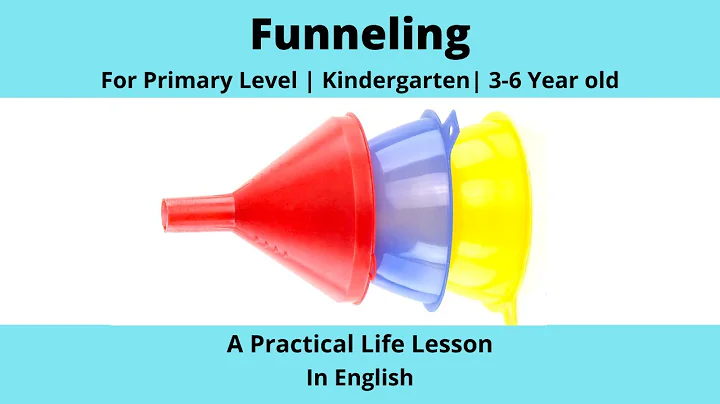 Pouring Water Using Funnel - A Montessori Practical Life Lesson | Primary Level