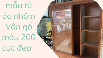 Mẫu tủ áo nhôm màu Vân gỗ màu 200 cực đẹp @sơnnhomkinhbinhduong@