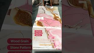 High-gloss UV surface, scratch-resistant and glossy. #UVSPCPanel #flooringdesign