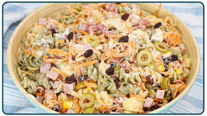 CHRISTMAS MACARONI SALAD, EASY AND YUMMY MACARONISE | Nandu Andrade
