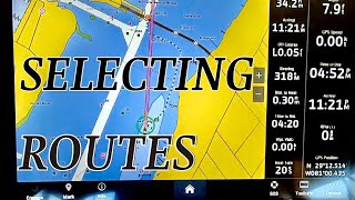 Garmin GPSMap 1243xsv Route Selection