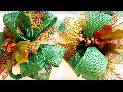 Burlap Bow Tutorial - Life on the Bay Bush