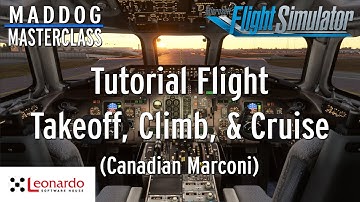 MD-82 Maddog Masterclass Part 7.2: Tutorial Flight (Marconi) Takeoff, Climb, & Cruise | MSFS