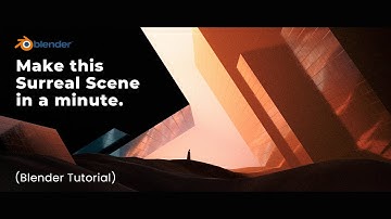 Surreal Scene in a Minute | Sci-Fi Scene | Blender tutorial