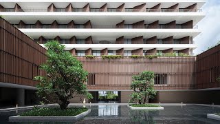 Neri&Hu evokes a walled city with this wellness retreat along China’s Haitang bay