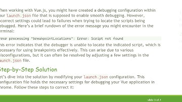 Solving the Debugger Not Working Issue in VS Code for Vue Applications