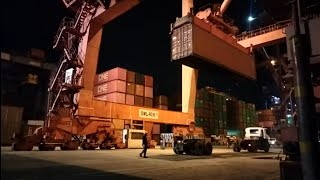 Quay Crane Container || MV.BRIDGE 04 || Container Ship