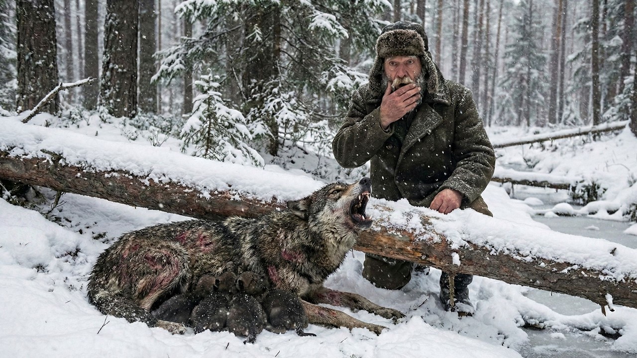 Он согрел умирающего волчонка на своей груди, а через 5 лет тайга вернула ему этот долг.