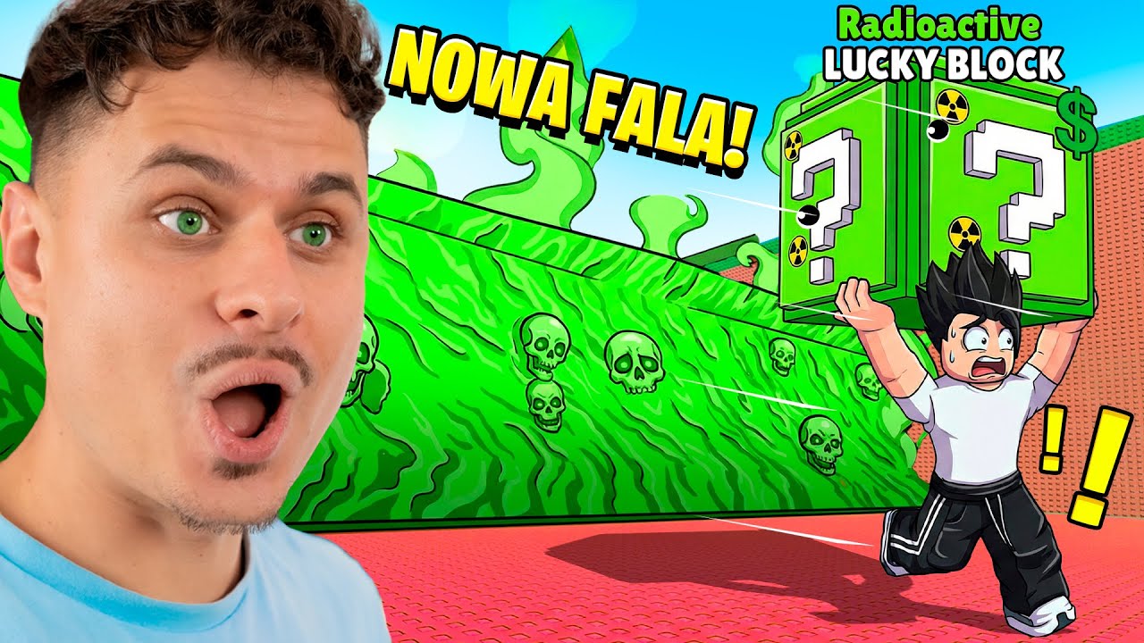 Nowy Radioaktywny LUCKY BLOCK i Fala w Roblox!