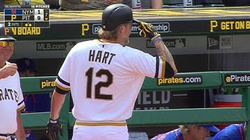 NYM@PIT: Hart drives in Mercer on infield single