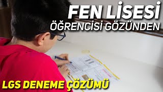 Fen Li̇sesi̇ Öğrenci̇si̇ Gözünden Lgs Matemati̇k Denemesi̇ Çözümü 