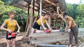 2 girls turn old house into new p8. build a wooden house 2024 - LTtivi