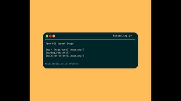 Python PIL - Rotate an image using Python