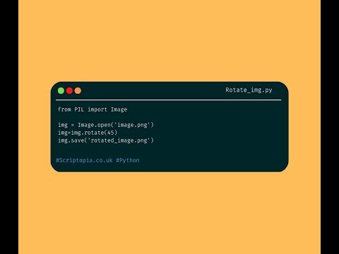 Python PIL - Rotate an image using Python