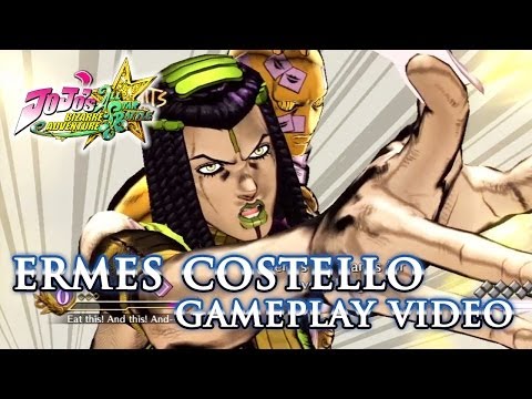JoJo's Bizarre Adventure: All-Star Battle - PS3 - Ermes Costello (Gameplay Combo Trailer)