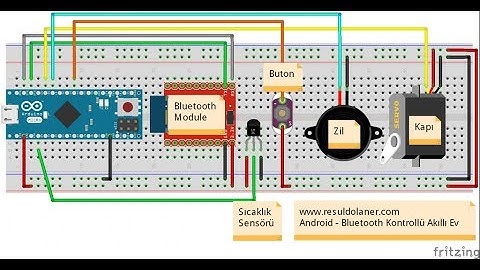Arduino ile Android Uygulamadan Bluetooth Kontrollü Mini Akıllı Ev Uygulaması
