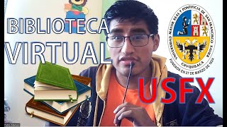 Esta PLATAFORMA te ayudara a solicitar libros de la USFX de forma MAS EFICIENTE