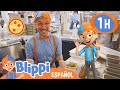 Aprende a hacer pizza con Blippi 🍕 Blippi Español + Blippi Wonders🧡💙