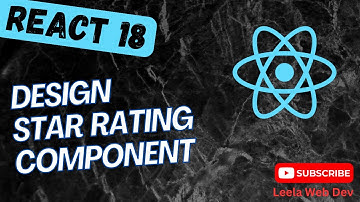 65. Design the Star Rating Component in BooksDb React App - React18