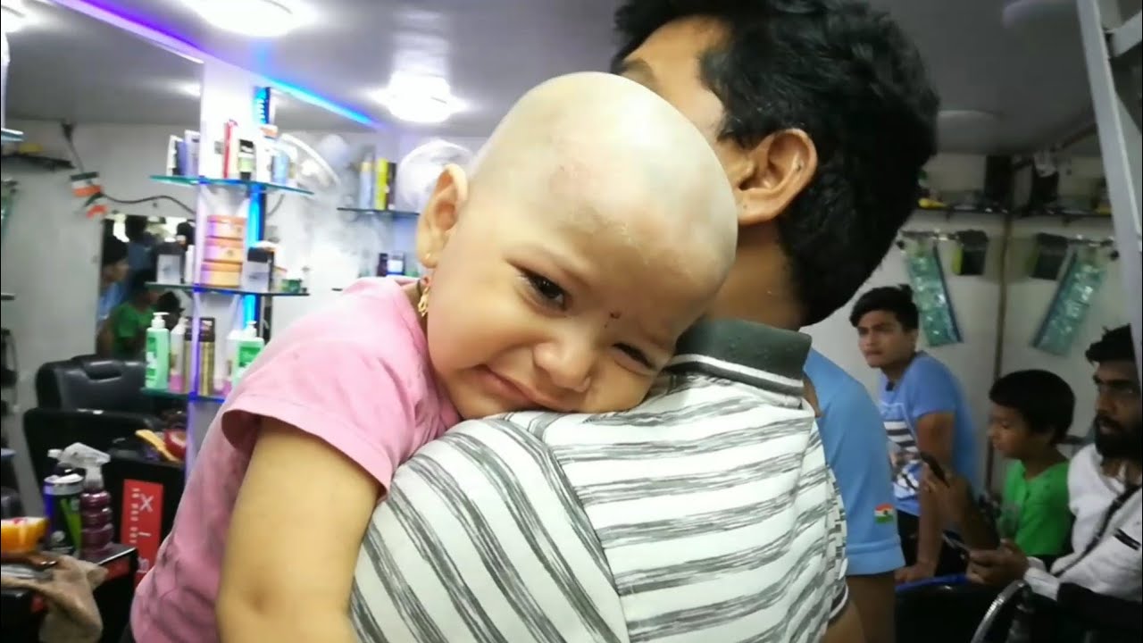 baby head shave very very difficult YouTube